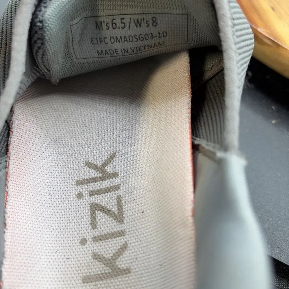 Kizik Lima Women’s Size 8 Shoes Hands Free Slip On Sneakers Gray Comfort